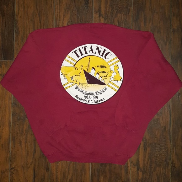 Vintage Sweaters - Vintage 1996 TITANIC Film Crew Crewneck Sweater